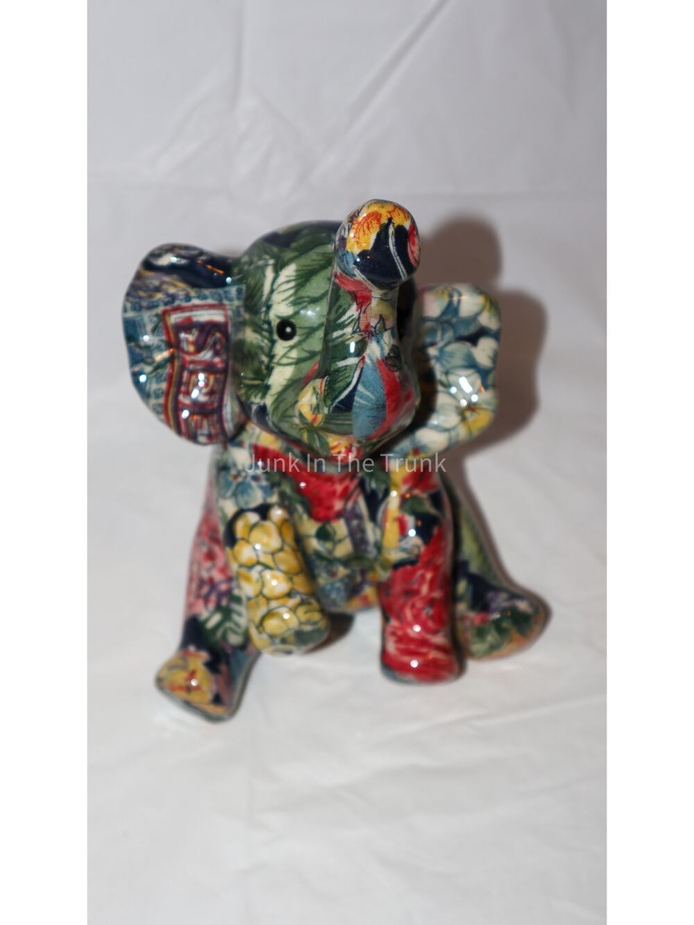La Vie patchwork elephant figurine